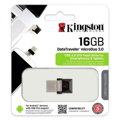 PEN DRIVE KINGSTON 16GB MICRODUO USB 3.0 MICRO USB OTG
