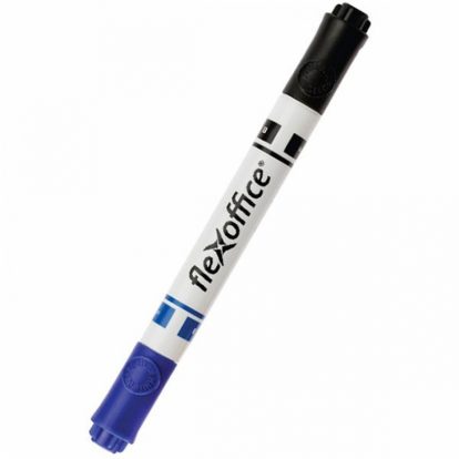MARKER TABLA 2 CAPETE FLEXOFFICE ALBASTRU/NEGRU