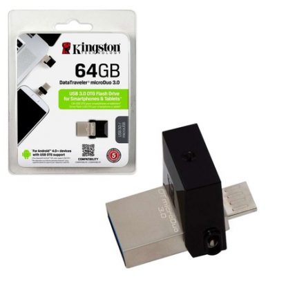 PEN DRIVE KINGSTON 64GB MICRODUO USB 3.0 MICRO USB OTG