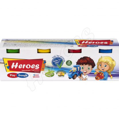 PLASTILINA  PLAY DOUGH HEROES 4X100GR