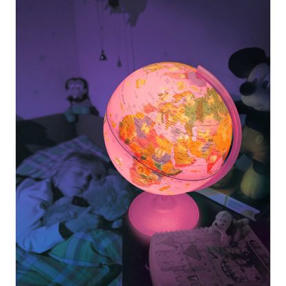 GLOB PAMANTESC PINKZOO 25CM CU ILUMINAT
