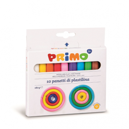 PLASTILINA PRIMO 10 CULORI 180GR