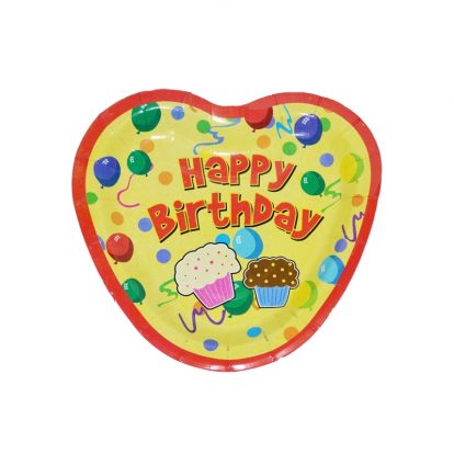 SET 10 FARFURII INIMA 18 CM