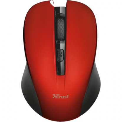 MOUSE WIRELESS TRUST SILENT CLICK RED