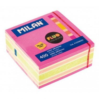 NOTES ADEZIV 76X76 NEON FLUO MILAN